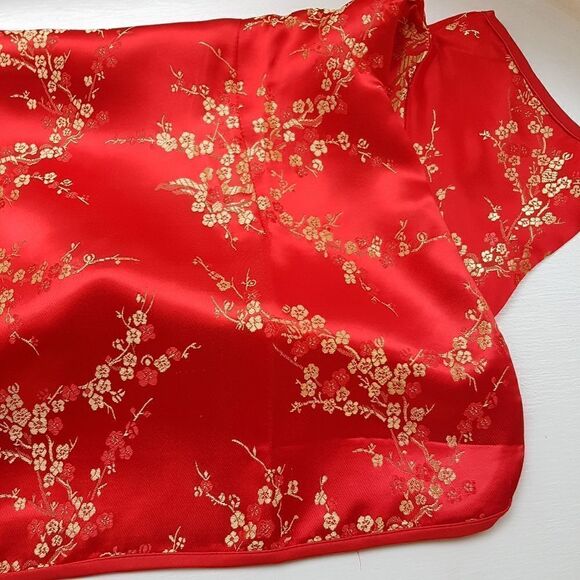 Traditional Chinese Red/Gold Women's Button-up Blouse  Small/Medium Authentic - Picture 9 of 16